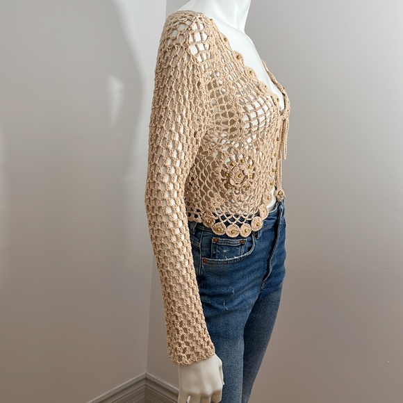[S] NEW LOOK Crochet Knit Top - Picture 4 of 6
